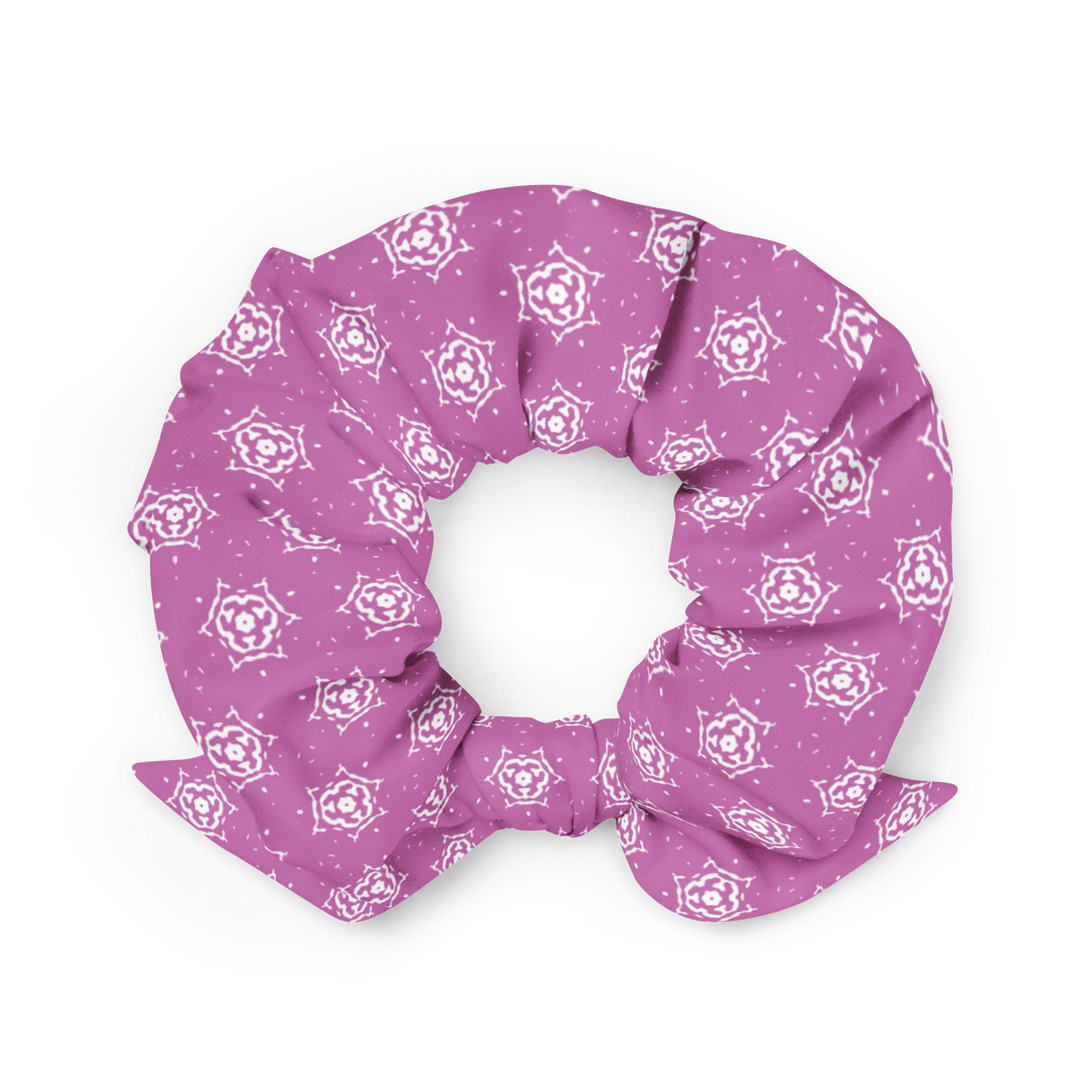 Pink Starred Recycled Scrunchie