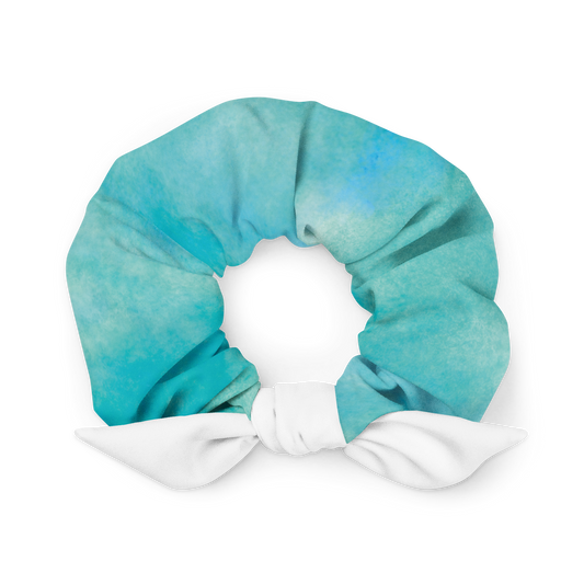 Cloudy Blue Recycled Scrunchie