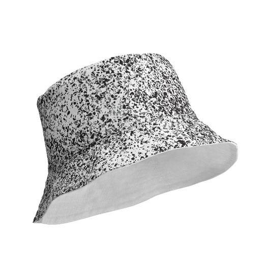 BW Splatter Reversible bucket hat