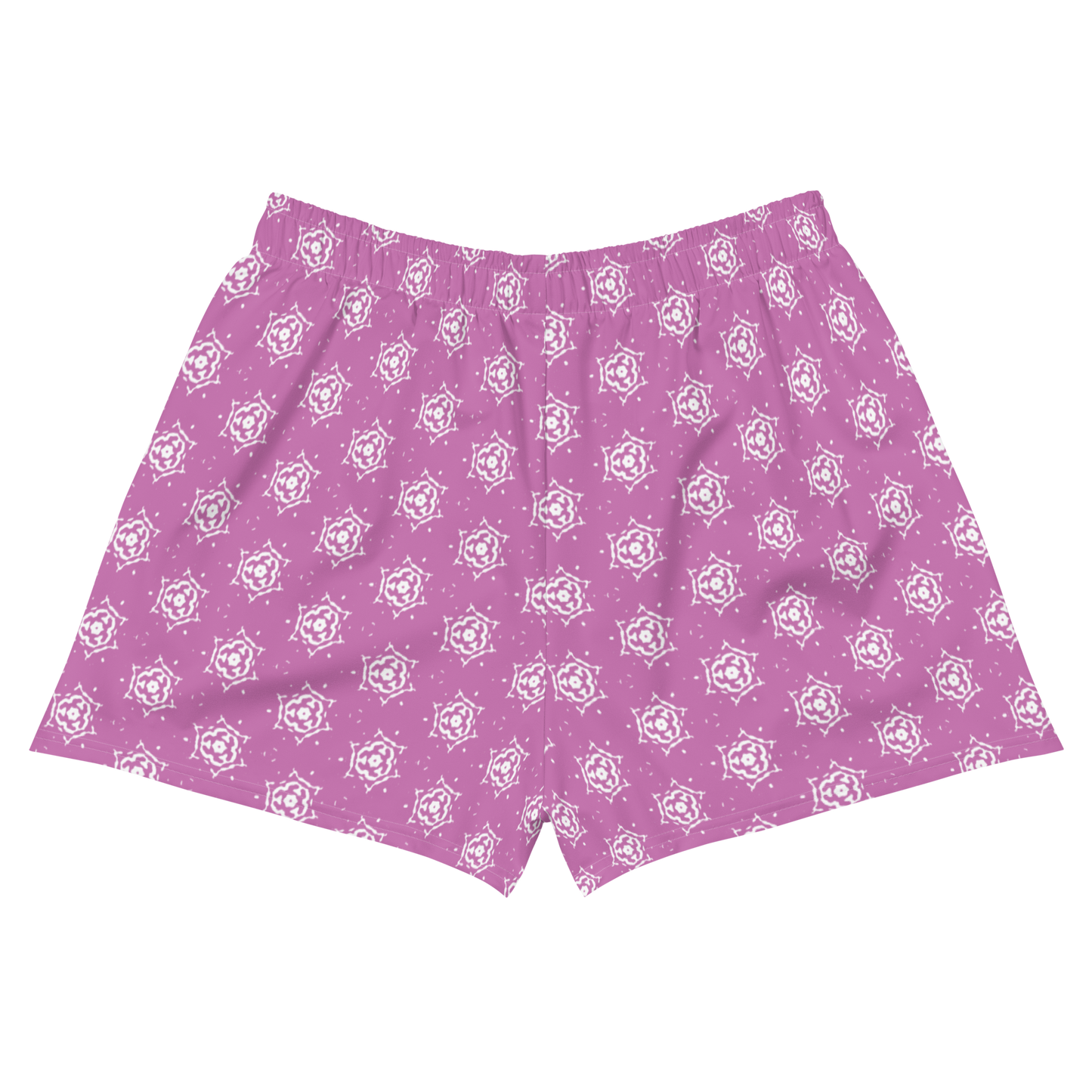 Pink Starred Women’s Recycled Athletic Shorts