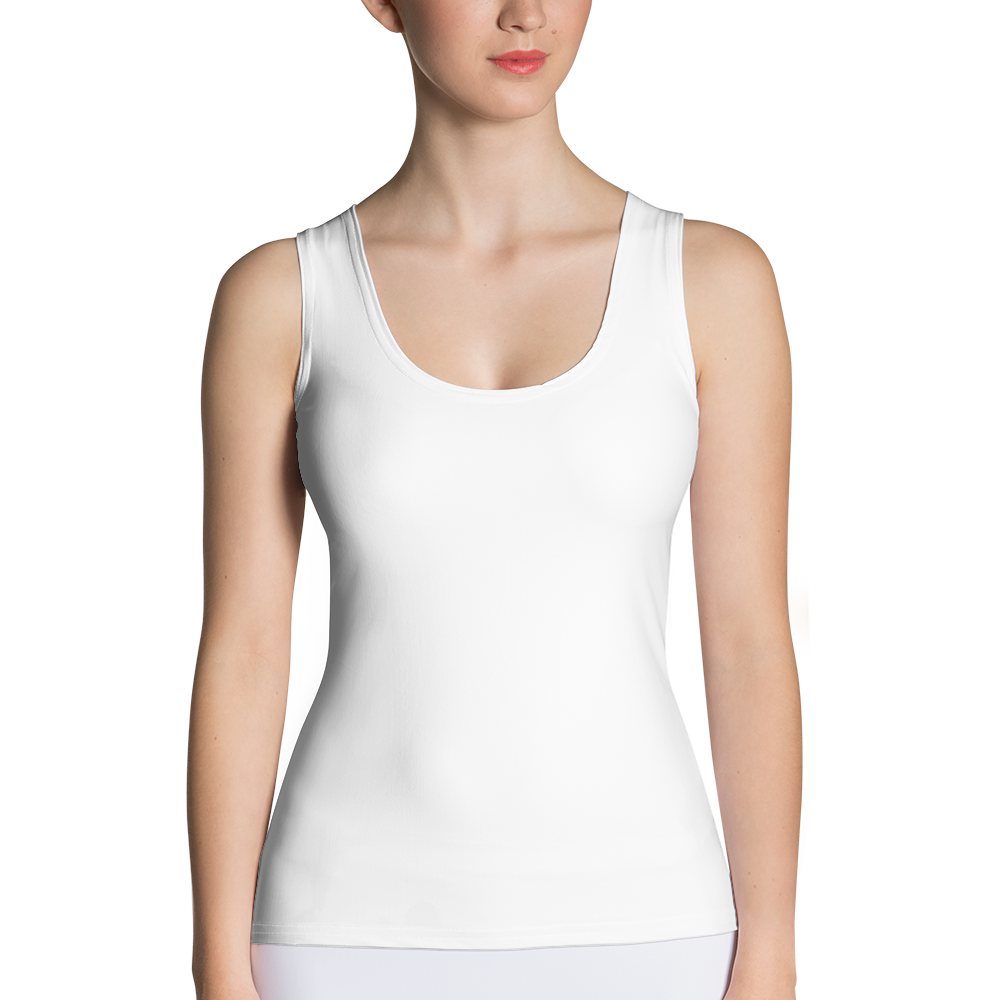 White Cut & Sew Tank Top