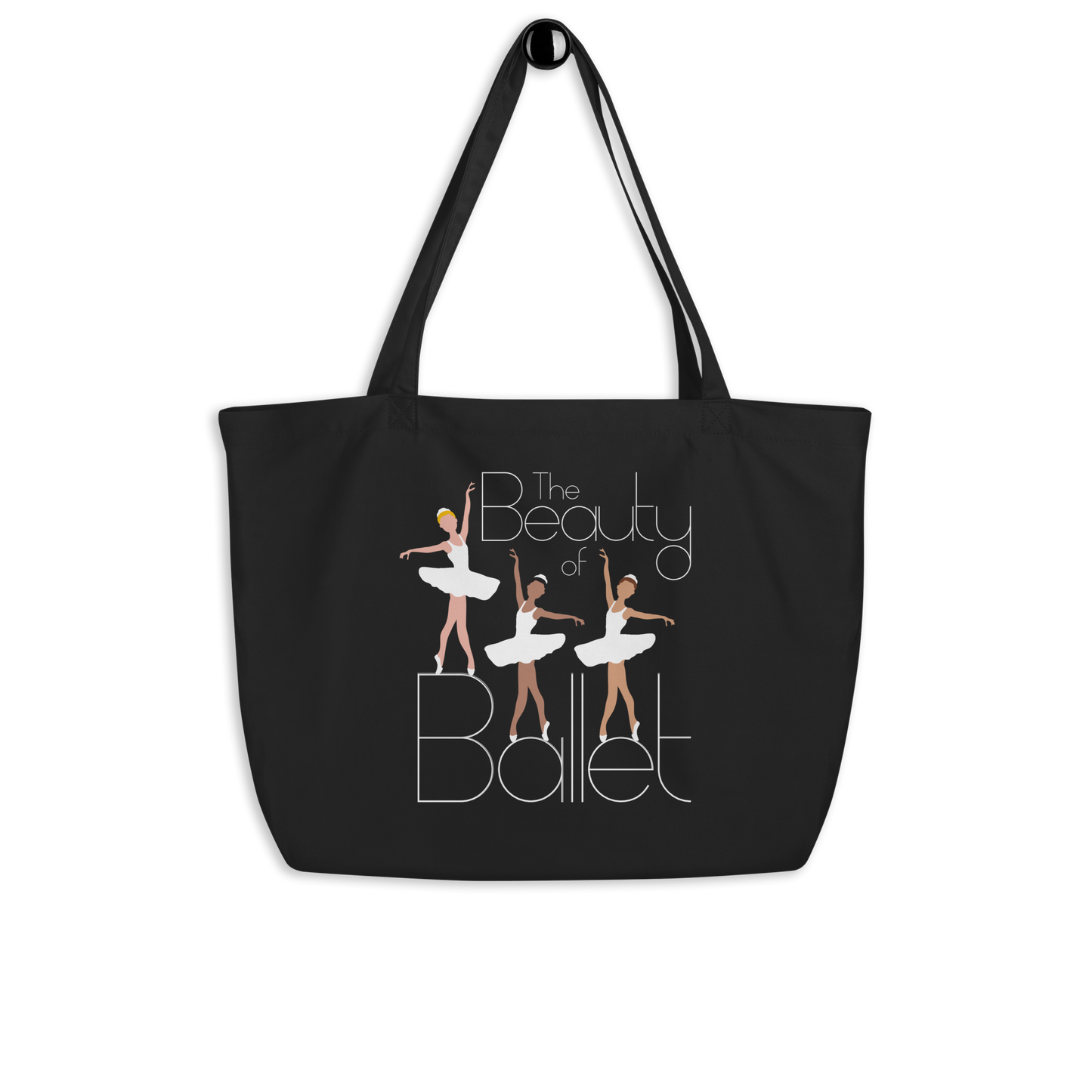 The Beauty of Ballet Large organic tote bag