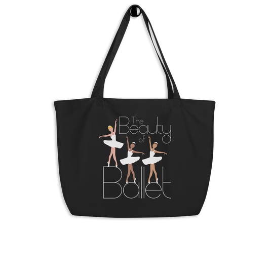 The Beauty of Ballet Large organic tote bag