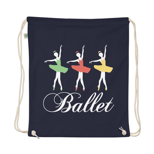 Ballet 3 Dancers Organic cotton drawstring bag