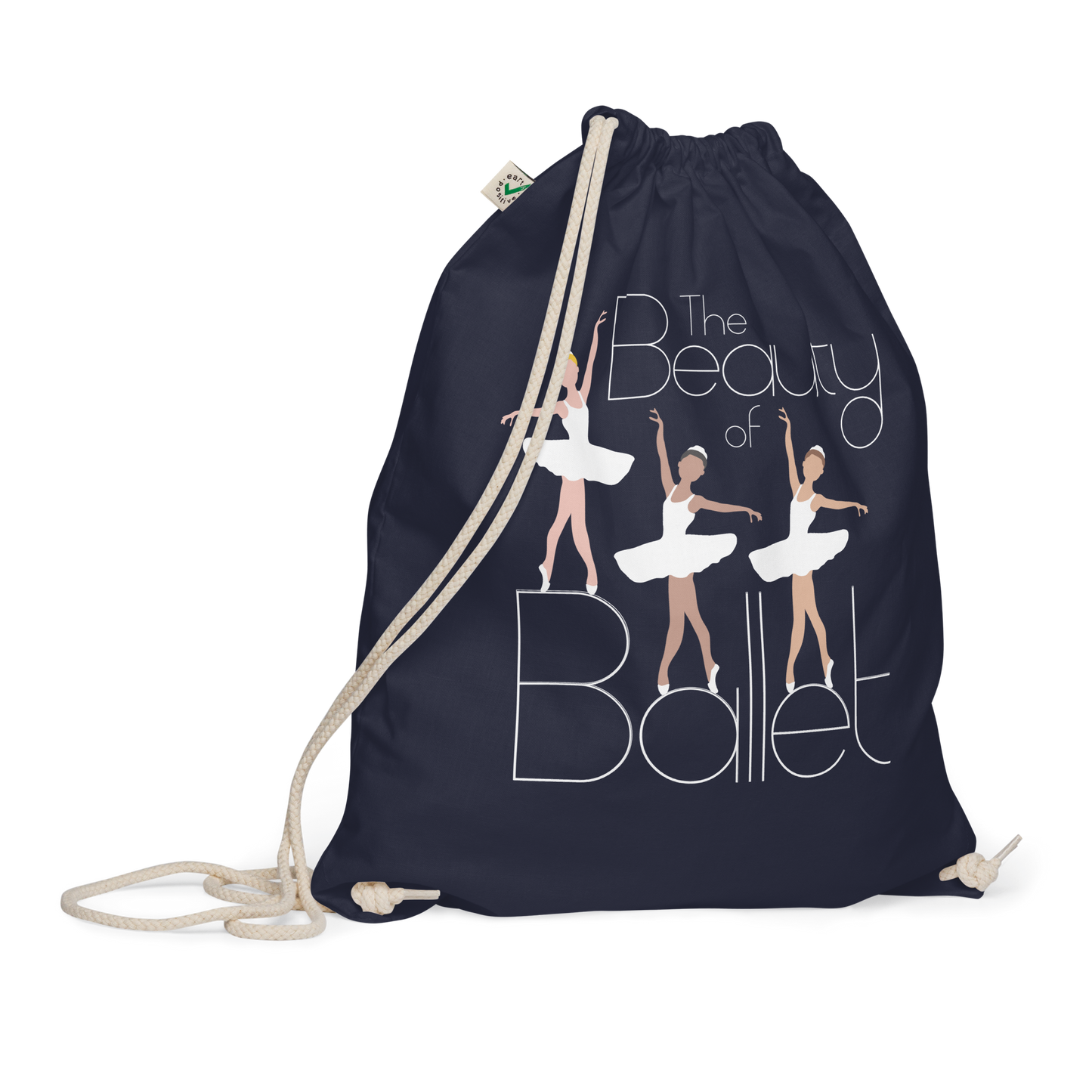 The Beauty of Ballet Organic cotton drawstring bag