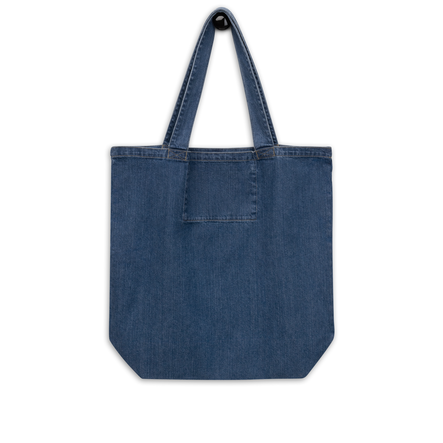 Wavy Hair Organic denim tote bag